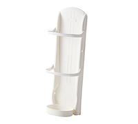 Ipetboom Portaombrelli da Parete Bianco con Design Supporto Organizzatore per Ombrelli Rettangolari per