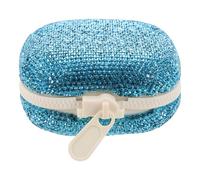 Ipetboom Portapillole da Viaggio con Strass a 4 Scomparti, Contenitore Portatile in Plastica per Medicinali, Organizer Compatto per Borsa e Tasca Adatto a Emergenze e Uso Quotidiano