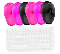 Ipetboom Protezione le Orecchie per Tintura dei Chioma in Silicone 206 Pezzi Copriorecchie Monouso Cuffie per Doccia Adatte a Saloni e Uso Domestico
