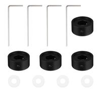Ipetboom Protezione per Interruttore a Pedale in Lega di Alluminio con Cuscinetto in Silicone, Set da 4 Topper per Pedali Effetti Chitarra, Finitura Anodizzata Resistente per Uso Duraturo,