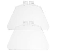 Ipetboom Protezione per Occhi da Banco 2 Pezzi 8 Pollici in Plastica Trasparente Scudo di Protezione per Panca Dispositivo di Guardia per Utensili Elettrici Sicurezza da Detriti