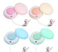Ipetboom Pulitore per Schermo Telefono Cellulare Macaron 4 Pezzi con Microfibra e Spugna Portachiavi Portatile per Smartphone Tablet Lenti Fotocamera Accessorio Compatto Colore Casuale