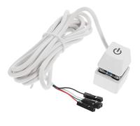 Ipetboom Pulsante di Accensione Remoto per PC Cavo Prolunga 1,65 M, Accessorio per Case Computer Desktop, Pulsante Avvio Esterno per Scrivania PC Colore Casuale