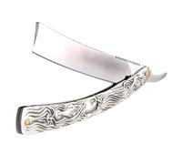 Ipetboom Rasoio Manuale Per Barba e Chioma, Rasoio Di Vecchio Tipo Portatile, Lama Liscia Per Uso Domestico e Da Barbiere, Strumento Da Rasatura Compatto e Facile Da Impugnare