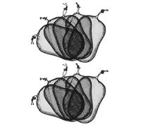 Ipetboom Retina Elastica per Parrucche 14X18 CM Set 10 Pezzi - Rete per Chioma Riutilizzabile Grande Formato per Chignon e Intrecci - Accessorio Parrucchiere Traspirante per Uso