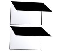 Ipetboom Riflettore per Fotografia Cartone A4 Pieghevole 2 Pezzi Pannello Riflettente Diffusore Luce per Illuminazione Uniforme Oggetti in Studio e Food Photography