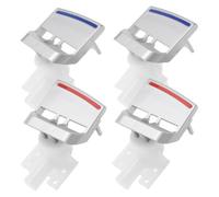 Ipetboom Rubinetto di Ricambio per Distributore d'Acqua Beccuccio Angolato a Pressione in Plastica Manopola Doppia Temperatura Caldo/Freddo Set da 4 Pezzi per Sostituzione Facile e