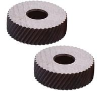 Ipetboom Ruote Zigrinate in Acciaio 2 Pezzi Zigrinatrice Diagonale e Lineare Utensile di Ricambio Resistente per Lavorazioni Motivo Superficiale Adatte per Sostituzione e Uso Prolungato