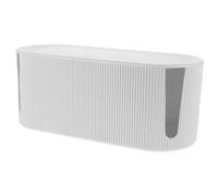 Ipetboom Scatola Portacavi Bianco per Organizzazione Contenitore in PP Resistente Design Multifunzionale per Scrivania e Casa