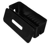 Ipetboom Scatola Portacavi da Parete Coperchio in Plastica Nera Organizer di Cavi Elettrici per Prese e Adattatori Contenitore Smontabile per Gestione Cavi Domestici e Sicurezza su