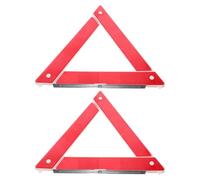 Ipetboom Segnali di Emergenza Riflettenti Rossi 2 Pezzi Triangolo di Emergenza Pieghevole di Piccole Dimensioni Treppiede per Sicurezza Stradale Auto Segnale di Avvertimento per Veicoli