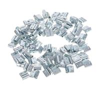 Ipetboom Set 100 Pezzi Pesi per Ruote in Acciaio Clip Gancio in Lega di Alluminio Blocchi Bilanciamento Pneumatici Auto Resistenti Installazione Rapida Accessori per Stabilità Guida e