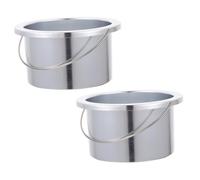 Ipetboom Set 2 Contenitori Interni in Alluminio Antiaderente per Fusione della Cera 100Mm Accessori Sicuri per Macchina Scaldacera Strumenti Affidabili per Depilazione Professionale