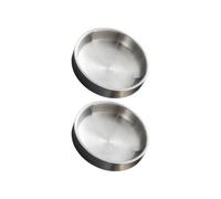 Ipetboom Set 2 Pezzi Piatti per Condimento in Acciaio Inossidabile Resistenti All'usura, Doppio Strato per Salsa Coreana, per Casa e Negozi Alimentari
