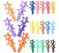 Ipetboom Set 21 Pezzi Fermagli per Chioma a Becco D’anatra a Forma di Stella in Metallo, Mollette Piccole Decorative Colorate per Ragazze e Donne, Accessori Chioma per Uso Quotidiano