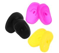 Ipetboom Set 3 Paia Copriorecchie in Silicone Per Tintura Chioma Protezioni Orecchie Riutilizzabili Antitinta Leggere Per Saloni Bellezza e Trattamenti Casa