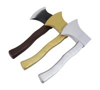 Ipetboom Set 3 Pezzi Asce Finte per Halloween in PU senza Odori Accessori di Scena per Costume da Boscaiolo e Pirata Decorazioni per Feste in Maschera e Giochi di Ruolo per