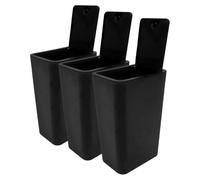 Ipetboom Set 3 Pezzi Cestini Spazzatura con Coperchio a Pressione, Bidoni Rifiuti Piccoli Salvaspazio per Cucina, Bagno, Ufficio e Soggiorno, Contenitori Raccolta Differenziata Interni