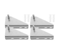 Ipetboom Set 4 Pezzi Cerniere in Acciaio Inox per Porta Congelatore Cerniera di Ricambio Compatibile per Frigorifero Domestico Accessori per Riparazione Porte Freezer Facili da