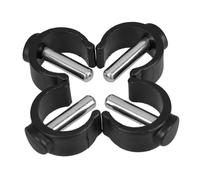 Ipetboom Set 4 Pezzi Morsetti a C Neri per Fissaggio Clip di Bloccaggio per Bastoni da Passeggio e Sgabelli Wc, Plastica e Ferro per Uso Domestico in Bagno