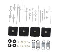 Ipetboom Set 4 Pezzi Movimento Orologio al Quarzo Bianco Lancette Minuti e Secondi Meccanismo Durevole per Orologi da Parete Kit Ricambio per Riparazione e Creazione Orologi Domestici