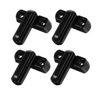 Ipetboom Set 4 Pezzi Serrature Tipo T in Lega di Zinco per Finestre Pvc/upvc, Bloccante Sicurezza Viti di Fissaggio e Pulsanti a Pressione, Accessori Antieffrazione per Serramenti Interni