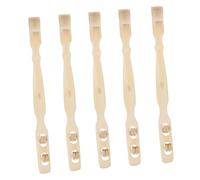 Ipetboom Set 5 Pezzi Grattascatole in Bambù per Massaggio Schiena Funzione Anti Prurito e Solletico, Strumenti Manuali per Relax e Sollievo Quotidiano