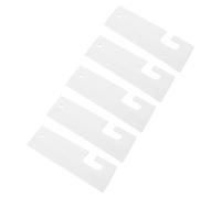 Ipetboom Set 5 Pezzi Mini Tergivetro in Silicone Bianco con Impugnatura Ergonomica, Spazzola per Occhiali e Pulizia Vetri per Finestre, Docce, Parabrezza Auto e Specchi, Strumento