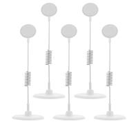 Ipetboom Set 5 Pezzi Porta Etichette Adesive Molla a Sospensione, Supporto Pubblicitario per Cartellini Prezzi, Clip da Banco per Supermercati e Negozi, Espositore per Etichette Alimentari