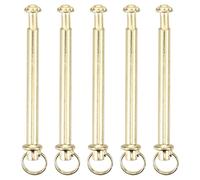 Ipetboom Set 5 Pezzi Rivetti e Dadi per Albero del Ventilatore Pieghevole Kit Riparazione Accessori Metallici per Ventaglio Manuale Portatile Ricambio Albero Ventilatore di Bambù