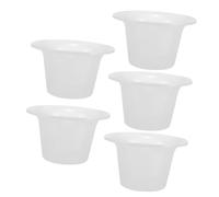 Ipetboom Set 5 Pezzi Vaso Da Notte in Plastica 1200ml Monouso Graduazione, Orinatoio Portatile Antiscivolo Per Ospedale e Camera Da Letto, Vasino Unisex Resistente e Leggero