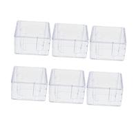 Ipetboom Set 6 Pezzi Scatole Trasparenti per Orologi Coperchio Organizer per Orologi da Uomo e Donna Custodia Compatta in Plastica Rigida per Esposizione e Conservazione da Collezione