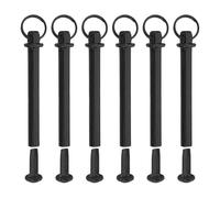 Ipetboom Set 6 Rivetti Metallici Neri 24 MM Anello per Ventilatori Pieghevoli Kit Riparazione Albero Ventilatore Accessori Fai da Te per Restauro e Personalizzazione Fan Pieghevoli