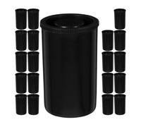 Ipetboom Set da 20 Contenitori per Pellicole con Tappo Custodia in Plastica Nera Compatta per Bobine di Macchine Fotografiche Protezione Dalla Luce e Conservazione Sicura per