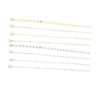 Ipetboom Set Da 8 Pezzi Braccialetto progetto catena da polso disco perline tubi bracciale per charm bracciale charm bracelet kit gioielli da donna braccialetti da polso Rame ambientale