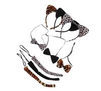 Ipetboom Set da 9 Pezzi 3 Set Cerchietti Orecchie di Animale Tessuto per Ragazzo Ragazza Accessori Cosplay Festa Costume Decorazione Comoda