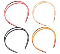 Ipetboom Set Di 4 Fasce Per Da Donna Alla Moda Con Motivo A Denti Perfette Per L'allenamento La Spa E L'uso Quotidiano