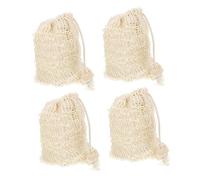 Ipetboom Set Di 4 Saponi Esfolianti Materiale Sacchetti Con Coulisse Per La Doccia Produzione Da Appendere Alla Parete
