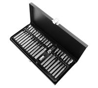 Ipetboom Set di 40 Punte a Bussola a Stella e Esagonali per Riparazione Auto Kit Completo Custodia in Metallo Strumenti per Meccanico e Appassionati Fai da Te Adatto per Colore Casuale