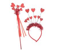 Ipetboom Set Di Accessori Per Per Bambine Di Cerchietto A Forma Di Cuore Copricapo Da Fata Per La Festa