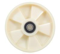 Ipetboom Set di Ruote Girevoli per Transpallet in Nylon 200X50 MM con Cuscinetti a Sfera Coppia di Ruote di Carico Silenziose per Magazzino e Centri Logistici