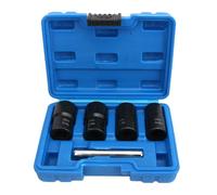 Ipetboom Set Estrattori Dadi e Bulloni Rotti in Acciaio ad Alta Durezza 5 Pezzi Custodia Strumento di Rimozione per Viti Danneggiate Adatto per Riparazioni Meccaniche