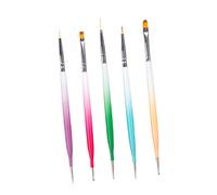 Ipetboom Set Per Nail Art Da 5 Pezzi Pennelli A Doppia Estremità Strumenti Per Punteggiare Le Unghie Portatile E Chic