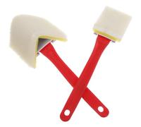 Ipetboom Spazzola Angolare Triangolare per Pittura 2 Pezzi Pennello per Bordi e Angoli Pareti Strumento per Dipingere Battiscopa Setole Resistenti per Finiture Precise in Interni ed