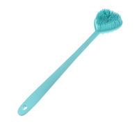 Ipetboom Spazzola Da Bagno in Silicone Scrubber Per Doccia Strofinamento Spazzolone Con Dosatore Di Sapone Vuoto Dispositivo Di Rimozione Padella Macchia Gel Di Silice Blue