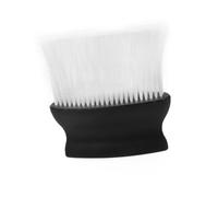Ipetboom Spazzola da Barbiere per Spolverare Collo e Viso Setole Dimensioni Colore Bianco e Nero Materiale Plastica Accessorio per Barbieri e Parrucchieri