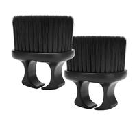 Ipetboom Spazzola per Barba da Uomo Facile da Tenere 2 Pezzi Setole Morbide Portatile e Design ad Anello per Saloni di Parrucchieri e Uso Esterno