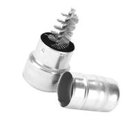 Ipetboom Spazzola per Batteria Auto in Filo d'Acciaio Pulitore per Terminali della Batteria Spazzola Compatta per la Pulizia dei Contatti Facile da Usare e Resistente per Manutenzione