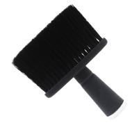 Ipetboom Spazzola per Chioma Professionale per Parrucchieri, Fibra Morbida e Plastica, Colore Nero, la Pulizia dei Chioma nel Barber Shop, Dimensioni 13,2x9,5x2cm