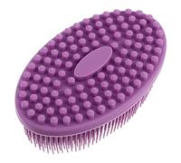 Ipetboom Spazzola Per Corpo in Silicone Con Funzione Massaggiante Doppio Lato Per Bambino e Bambina Durante La Doccia (viola)